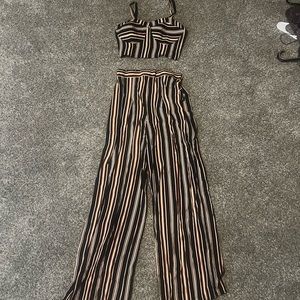 Women’s striped size small two-piece set